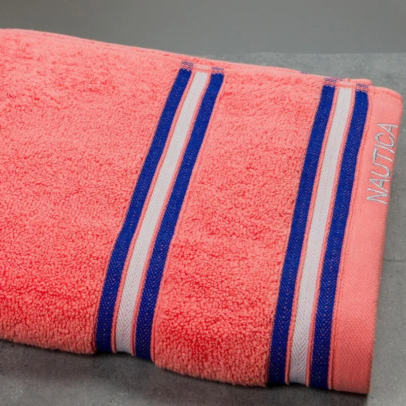 Nautica Dove Dual Down Bath Towel - Coral media 5