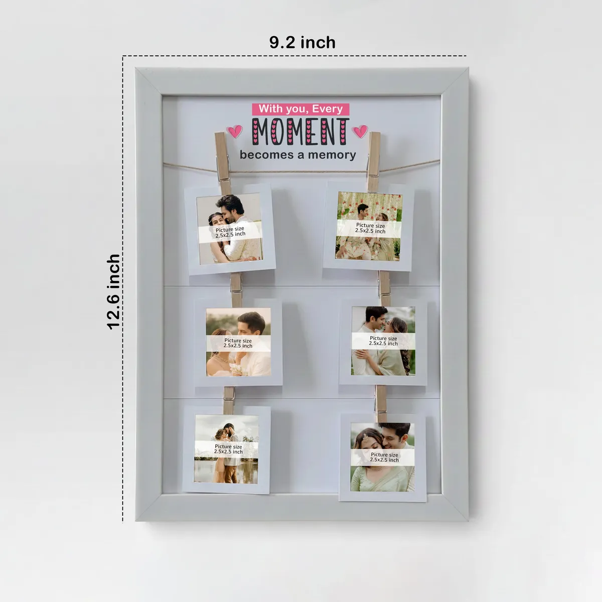TimelessThread MDF Photo Frame - White media 4