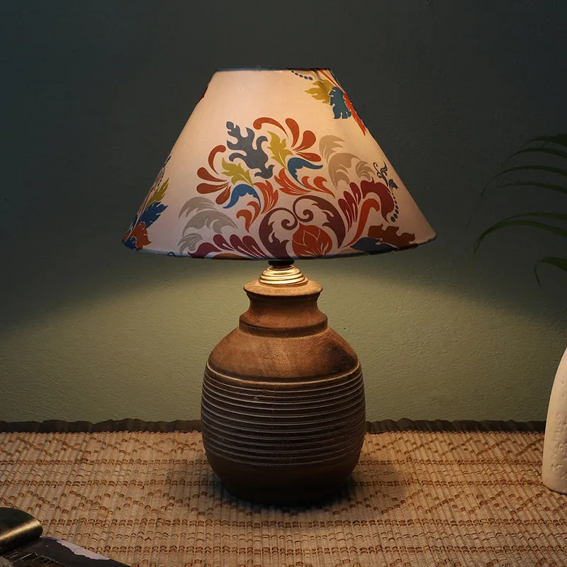 Nordlys Enso Printed Mango Wood Table Lamp - Multicolor media 1