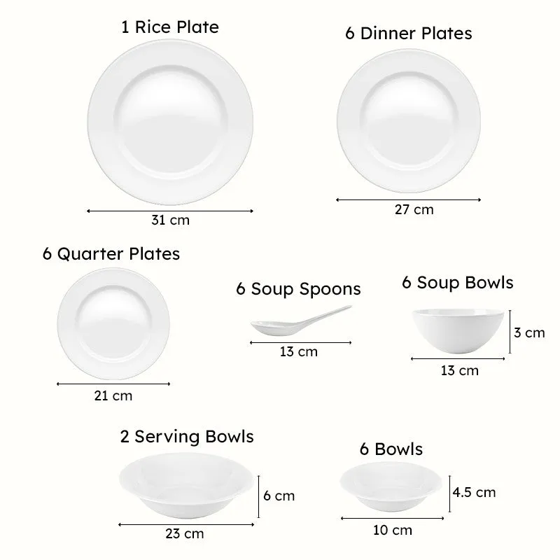 Victorian Grey Dinner Set - 33 Piece Set media 9