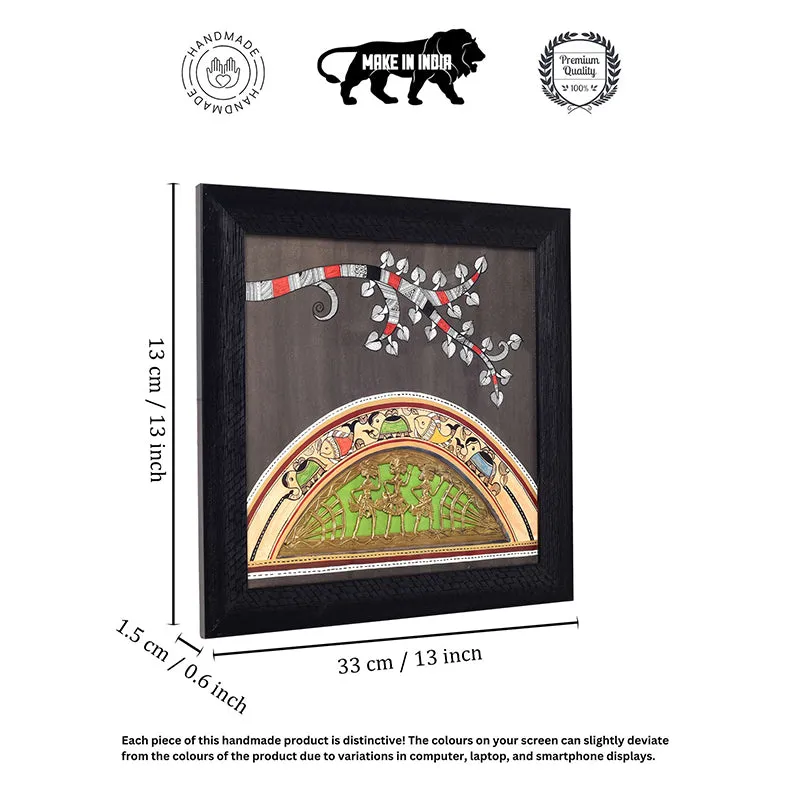 Bhil Brass & Wood Wall Accent media 6