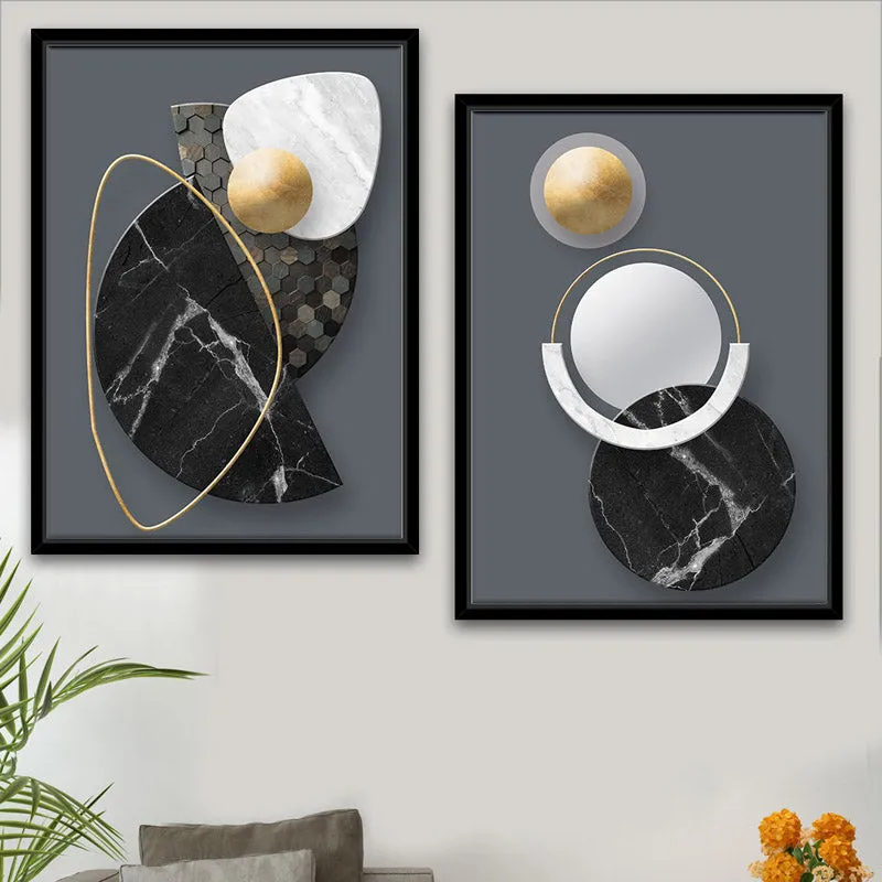 Ida Abstract Wall Art - Set Of Two media 1