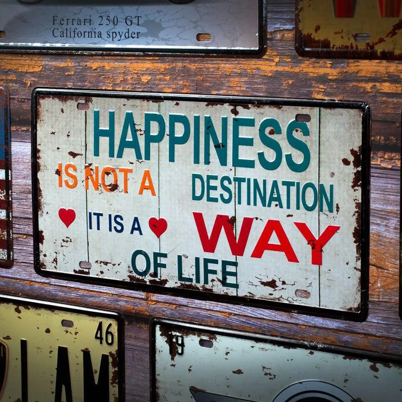 Happiness Is A Way Metal Wall Accent media 1