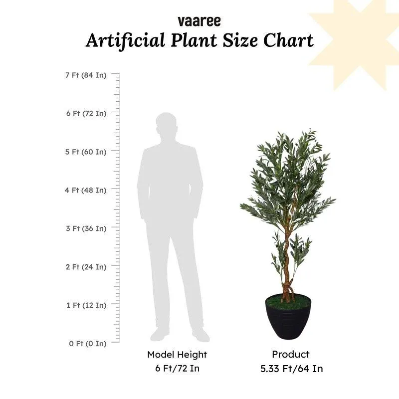 Artificial Olive Plant Without Pot - 5.2 Feet media 7
