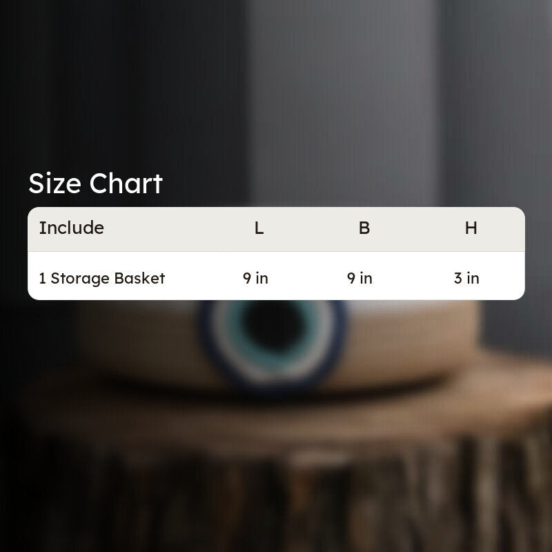 Evil Eye Cotton Storage Basket media 5