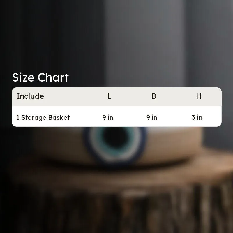 Evil Eye Cotton Storage Basket media 5