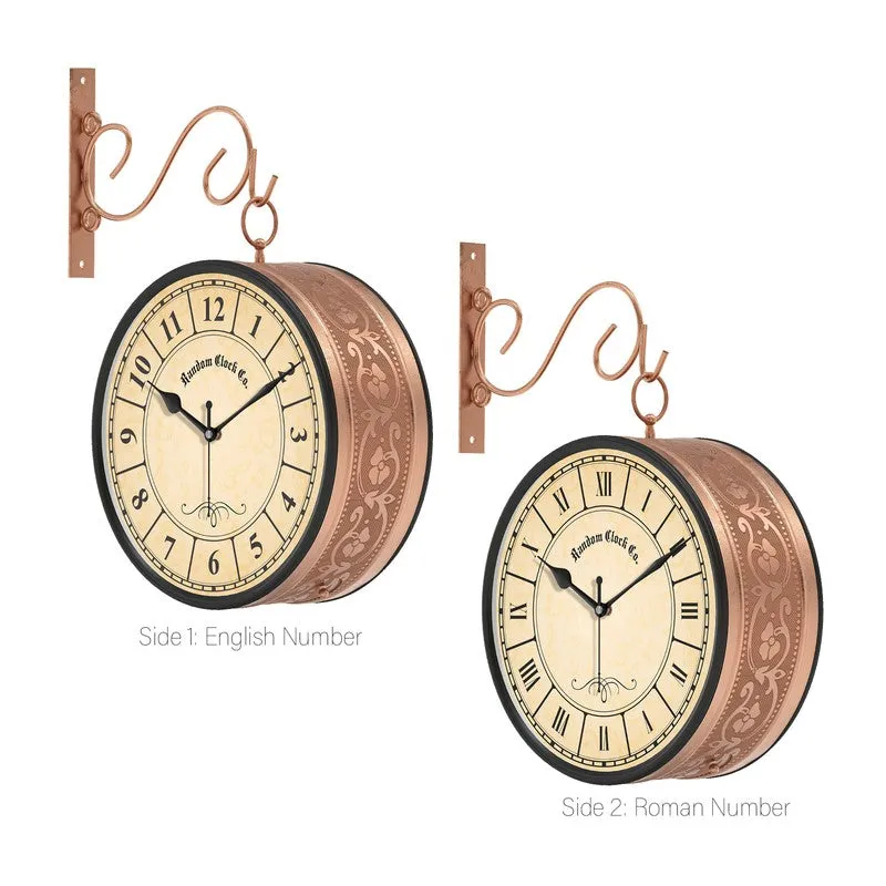 Victoriane Double Sided Wall Clock media 4
