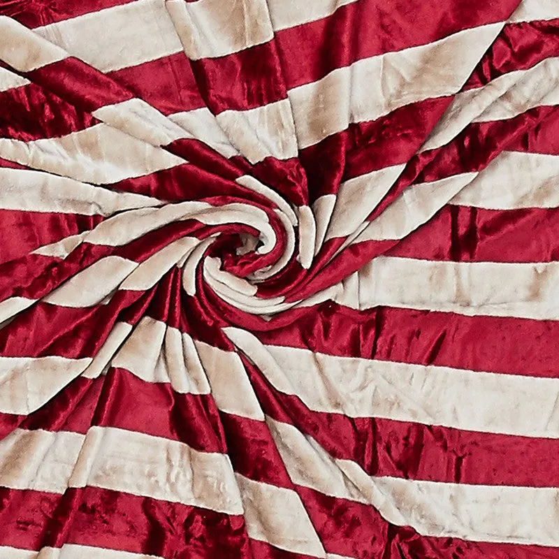 Monte Carlo Strivon Bold Stripes Polyester Blanket (Maroon) - 300 GSM media 6