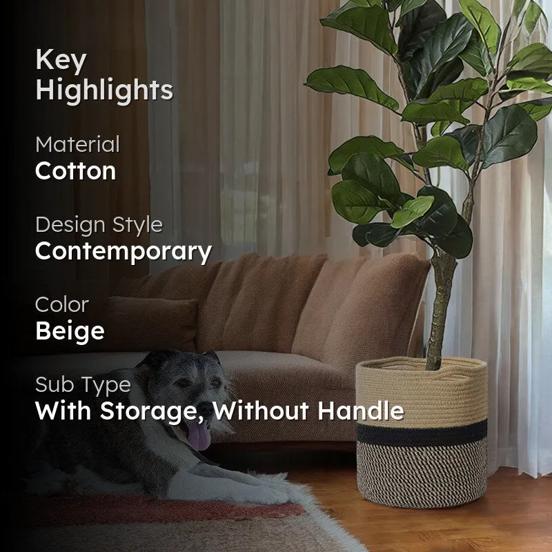 Nuba Cotton Storage Basket media 2