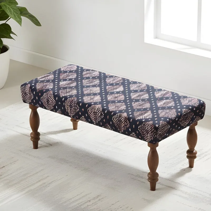 Dexio Sheesham Wooden Bench - Blue media 1