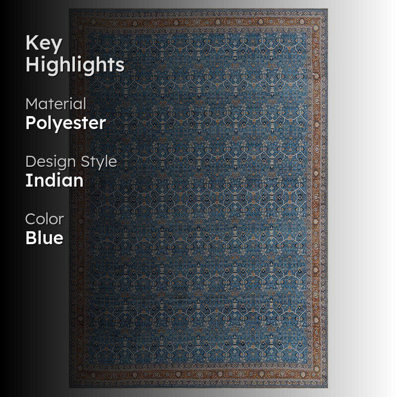 Sadie Ethnic Carpet - Royal Blue media 2