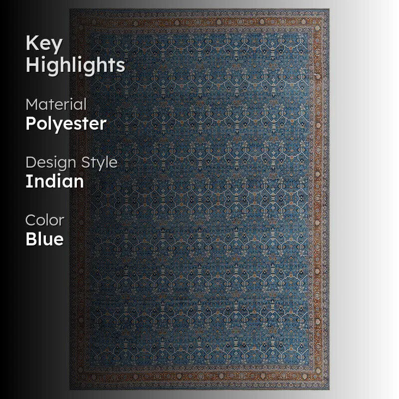 Blue carpet with key highlights text overlay