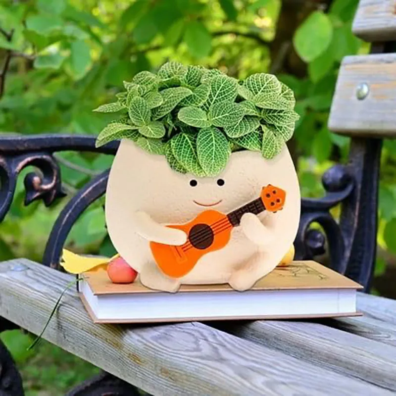 Guitarist Resin Planter media 9