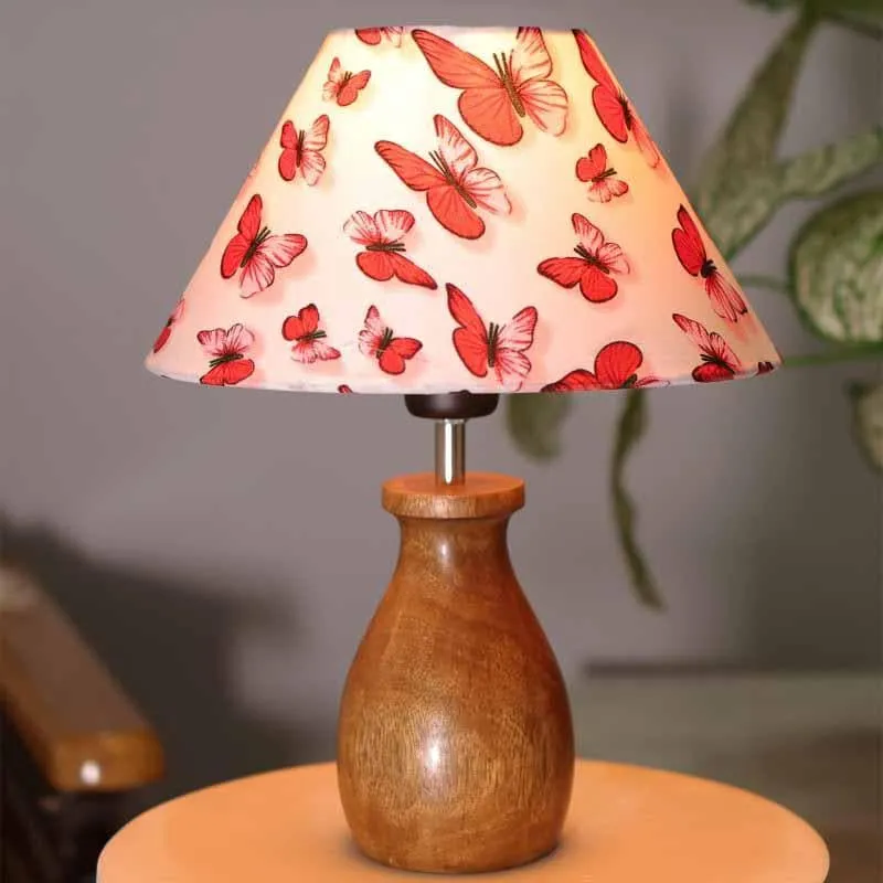 Monarch Fabric Table Lamp - Orange,White media 4