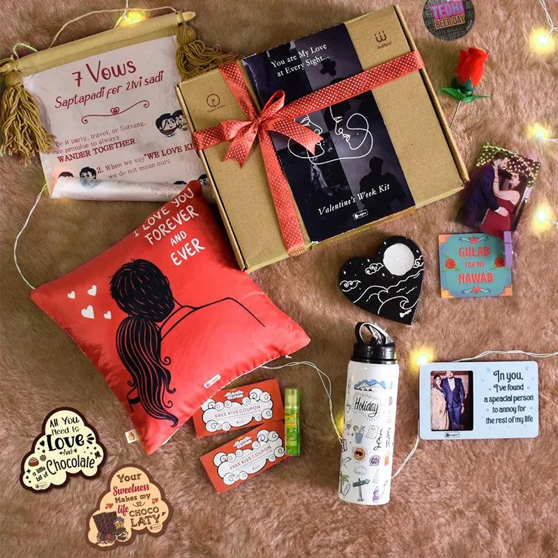 Sweet Talk & Treats Valentine's Gift Box - Nine Piece Set media 1