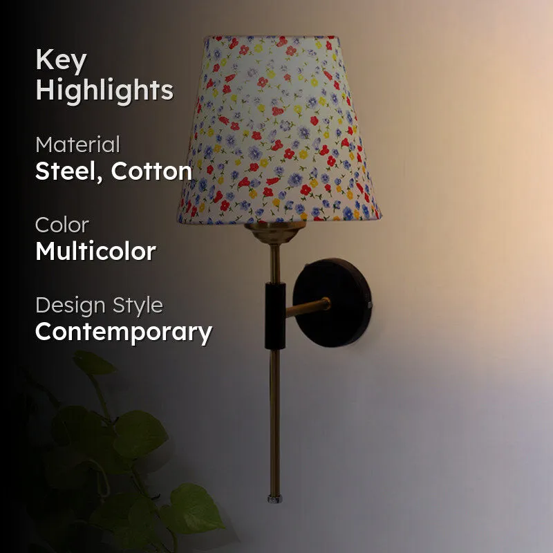 Beryll Tiny Fleur Steel & Cotton Wall Lamp media 2