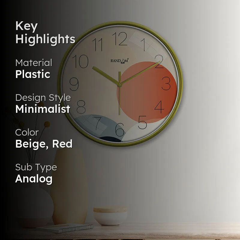 Planet Hues Plastic Analog Wall Clock media 2