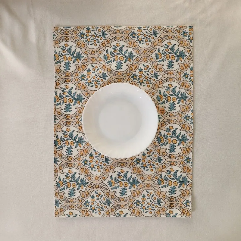 Floral Aura Canvas Table Mats - Set Of Four media 5