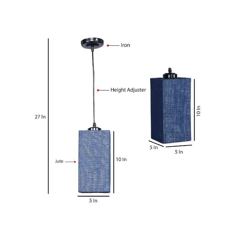 Megizza Fabric Ceiling Lamp - Blue media 6