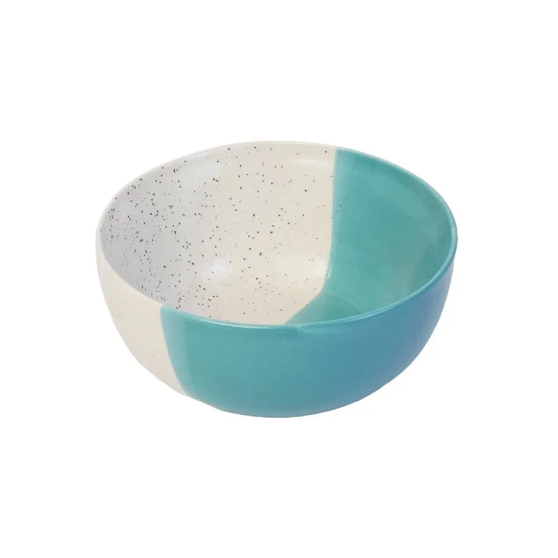 RasoiBite Ceramic Snack Bowls (White,Blue, 200 mL Each) - Set Of Six media 3