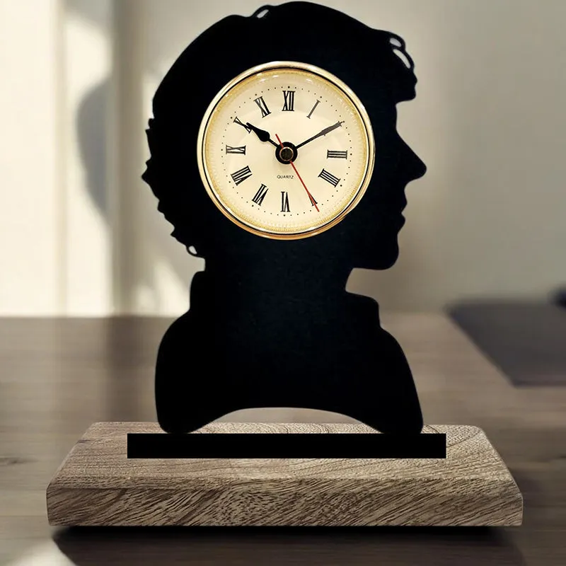 Shadow Time Analog Table Clock media 1