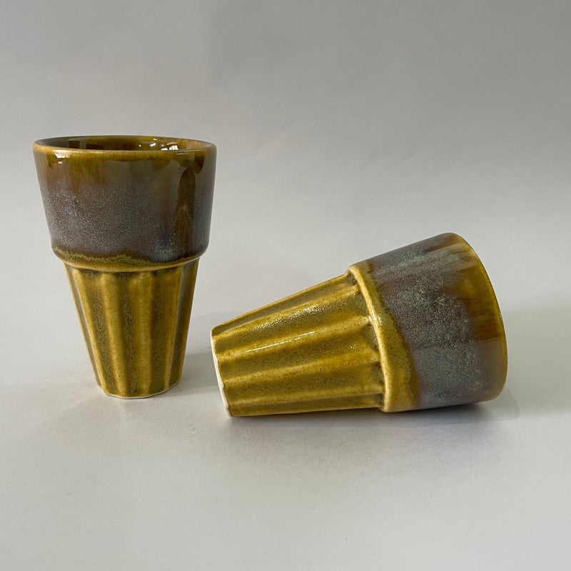 Hebe Tea Glass Mustard - Set Of Two image 3