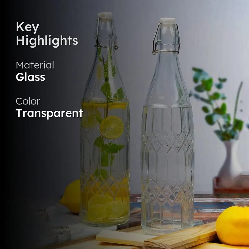 Crystie Glass Water Bottle - Set of Two media 2
