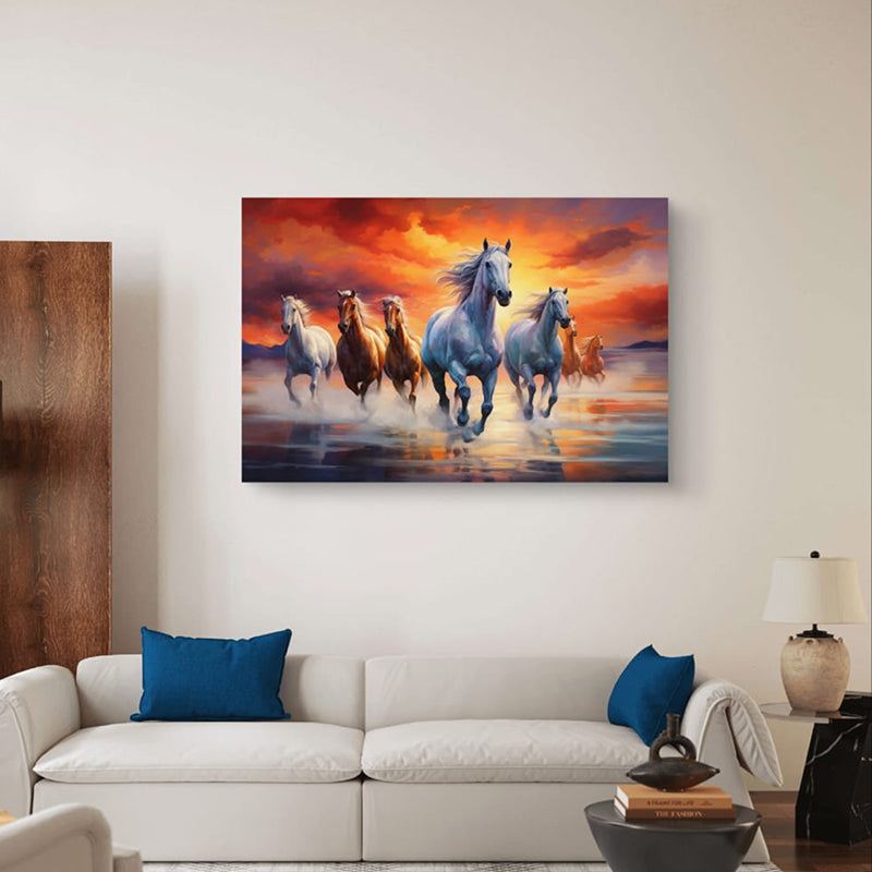 Wild Roans Canvas Wall Painting