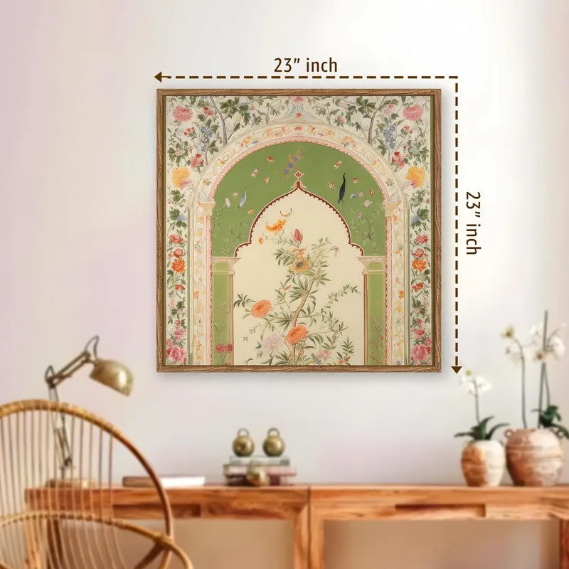 Cultural Curve Canvas Wall Art With Frame media 11