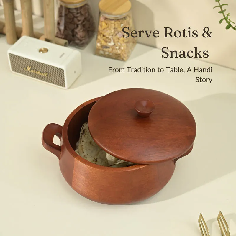 Jovo Handi Mahogany Roti Box - 4