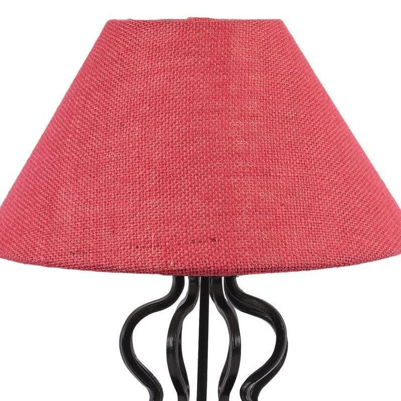 Iggly Wiggly Fabric Table Lamp - Pink,Black media 6
