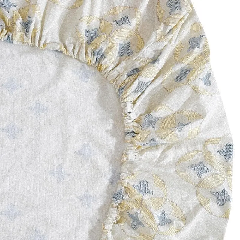 Gienna Printed Cotton Bedsheet (Green) - 200 TC media 6