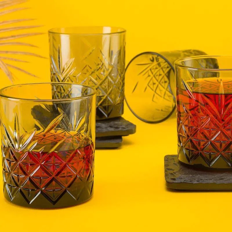 Pasabahce Billy Grey Whiskey Glass (345 mL) - Set Of Four media 3