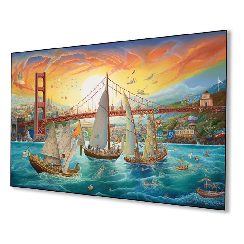 Bay Breeze Voyage Canvas Wall Painting With Frame media 5