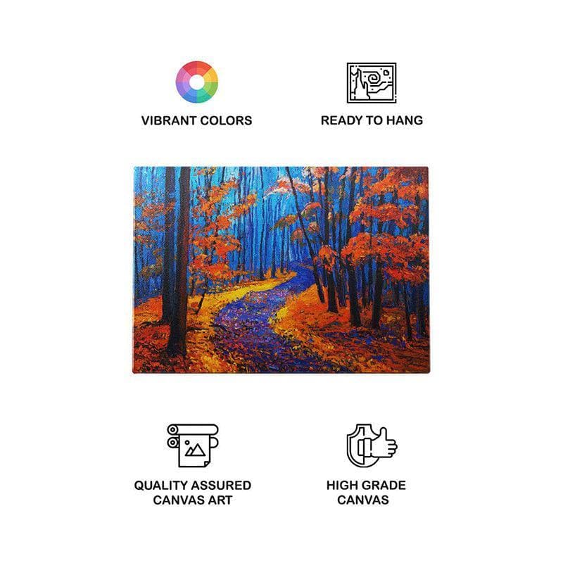 Autumn Landscape Canvas Wall Painting - Gallery Wrap media 4