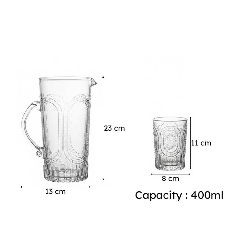 Glassy Glamour Glass & Pitcher - Set Of Five media 6