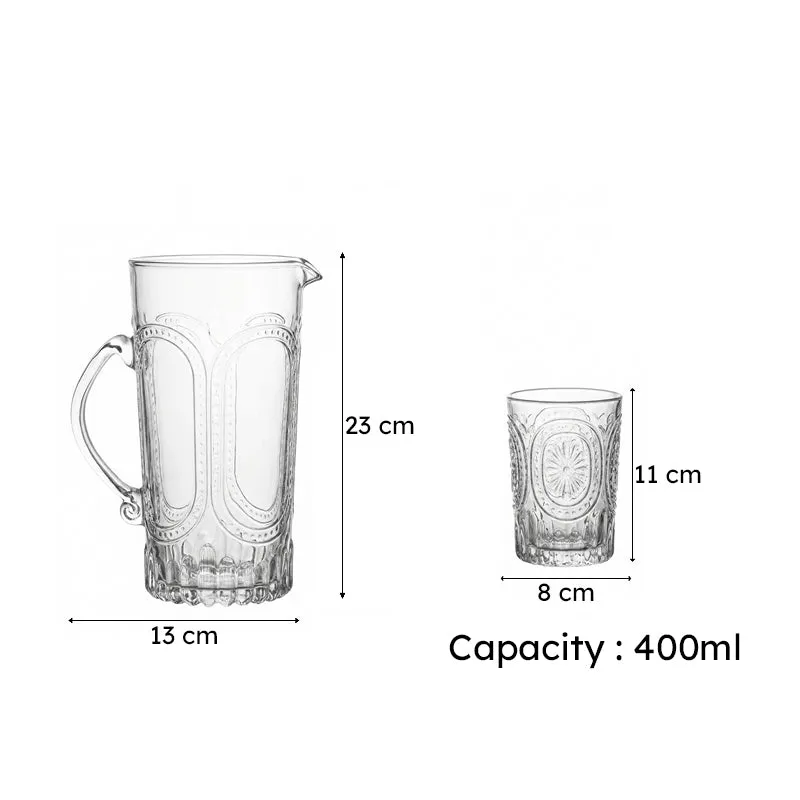 Glassy Glamour Glass & Pitcher - Set Of Five media 6