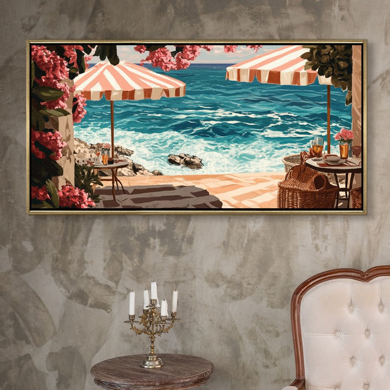 Salted Siesta Canvas Wall Painting With Frame