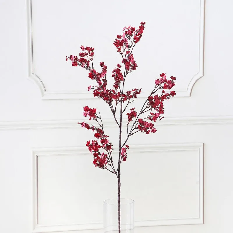 Gypsophila Artificial Flower Stem - Maroon media 4