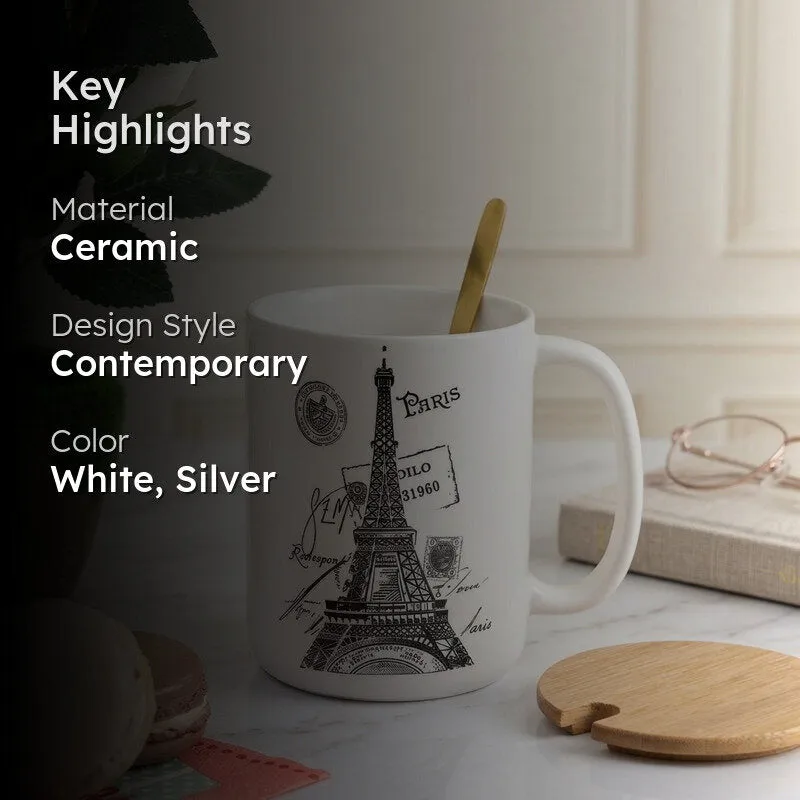 Paris Ceramic Party Coffee Mug (350 mL) media 2