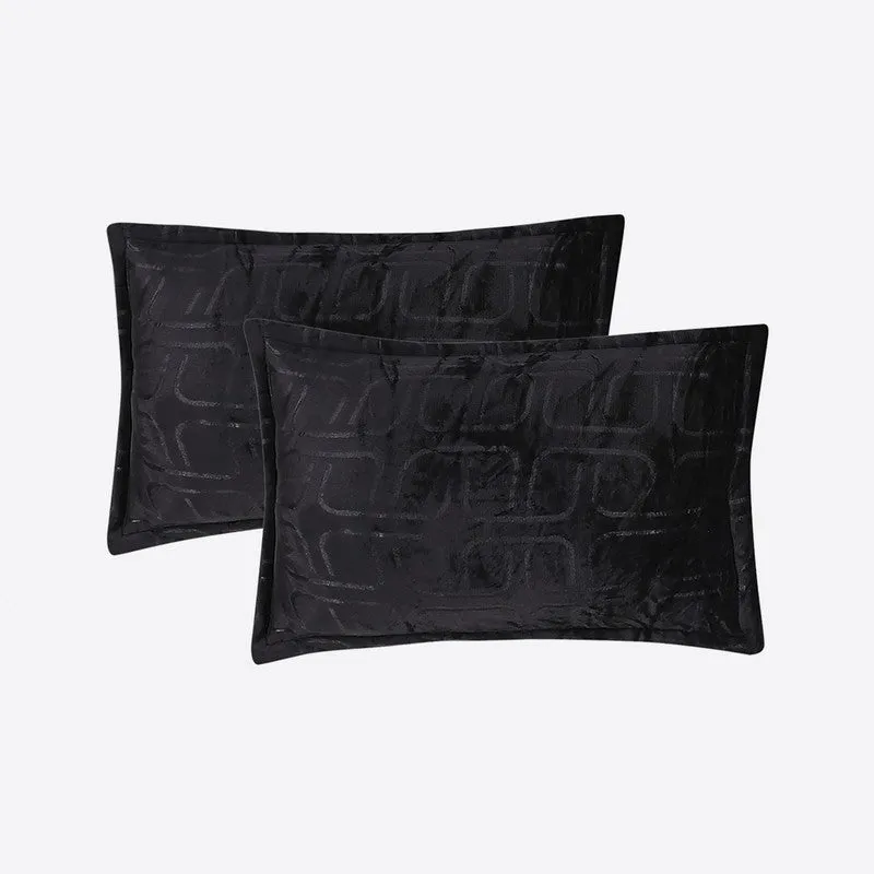 Monte Carlo Gentle Geometry Bedsheet (Charcol) - 300 GSM media 4