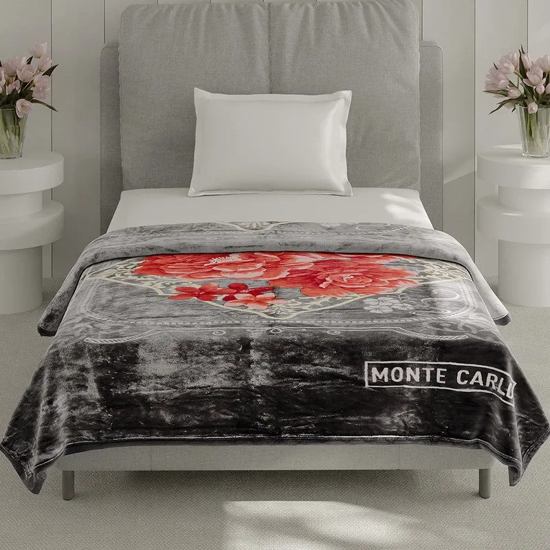 Monte Carlo Blush Bloom Blanket - 483 GSM media 1