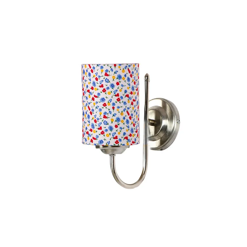 Altura Color Splash Cylindrical Fabric & Metal Wall Lamp media 3
