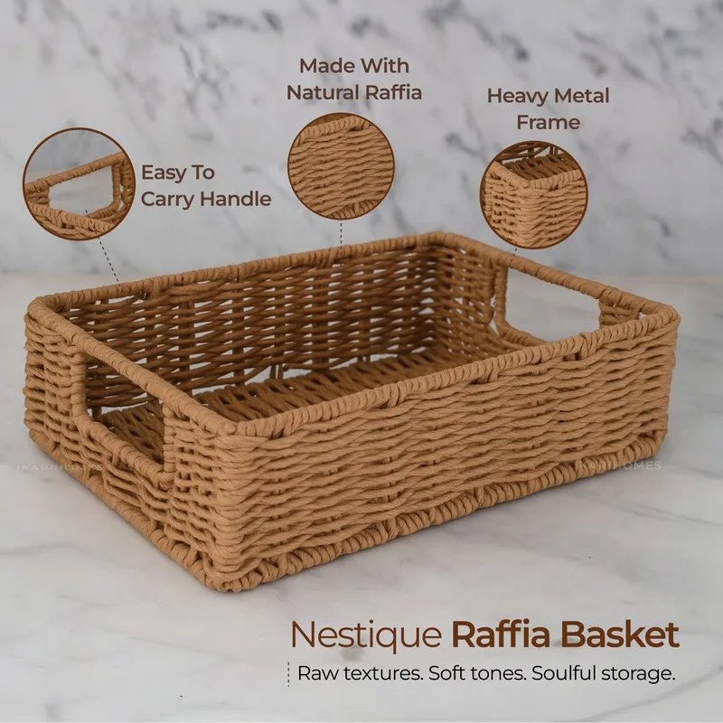 Orion Raffia Storage Basket media 5