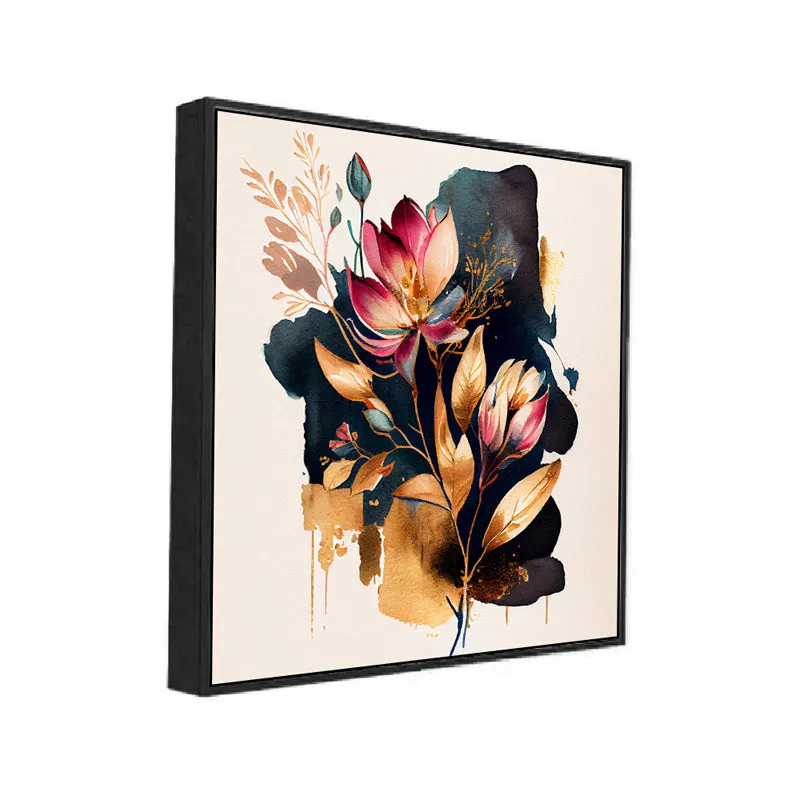 Abstract Flower Bunch Wall Painting media 4