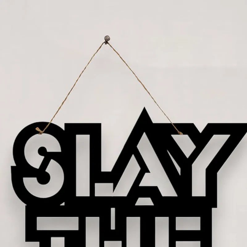 Slay The Day Mild Steel Wall Accent media 4