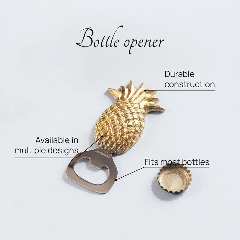 Tropical Twist Stainless Steel Bottle Opener - Gold media 3