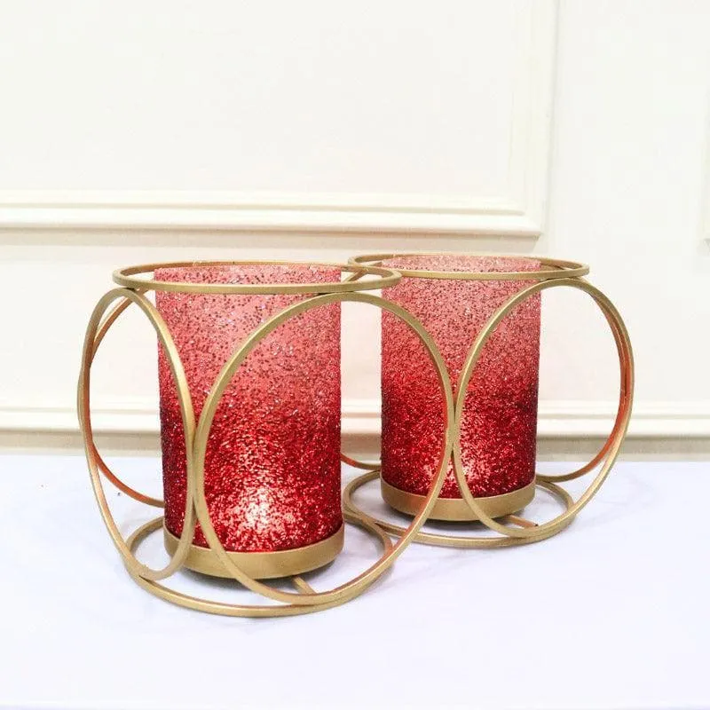 Suzette Double Votive - Red media 3