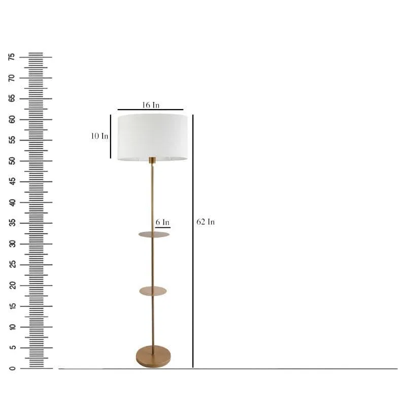 Davina Dawn Floor Lamp With Shelf media 6