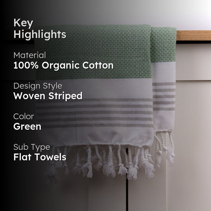 Cosy Kotty Bath Towel - Sap Green media 2